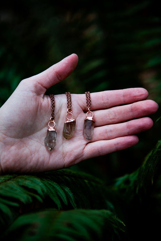 Dainty Smokey Quartz Necklace